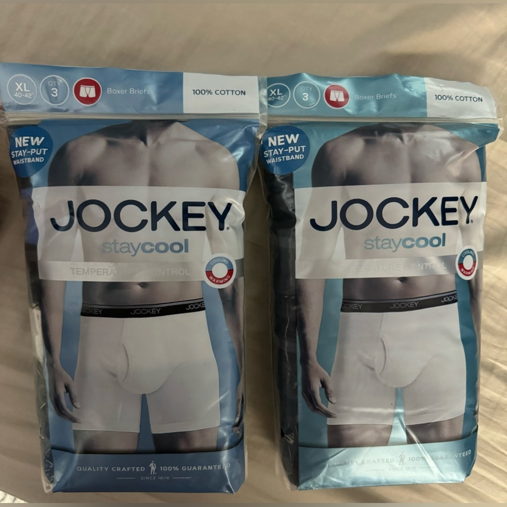 🆕 Brand New Jockey StayCool 3-Pack Boxer Briefs